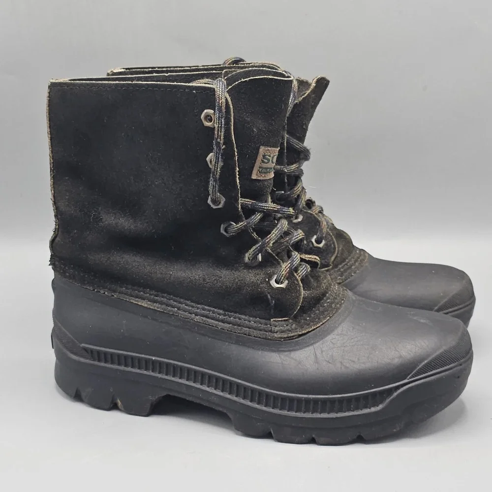 Vintage Sorel Kaufman Canada Waterproof Lace Up Winter Snow Boots Size 8 90s